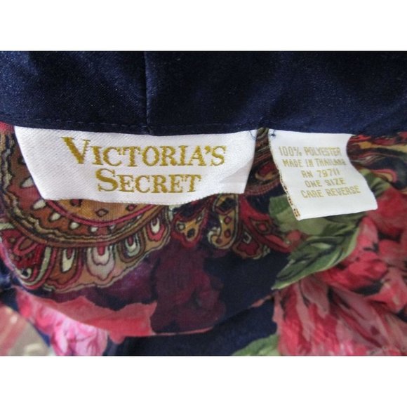 Vintage Victoria's Secret Gold Label Sheer Floral Paisley Robe One Size GUC - Picture 11 of 12